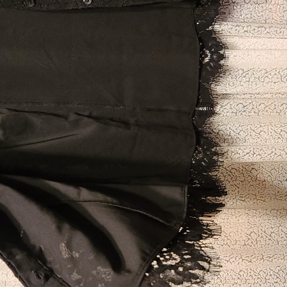 NwT IsaacMizrahiLive Sz 4 Black Lace Lined Lightweight Ladies Jacket - Picture 4 of 7